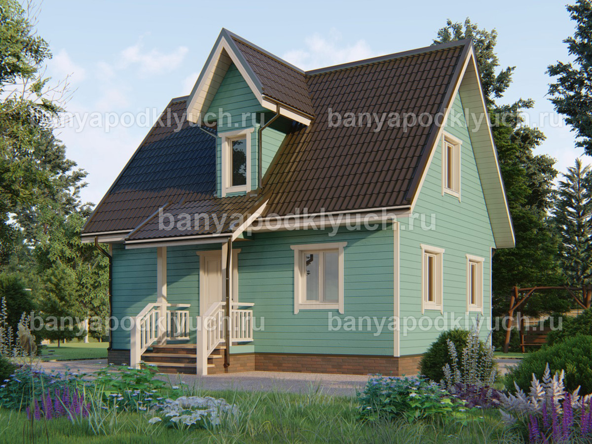 Каркасная баня 8x6 м Каркасная баня 8x6 м