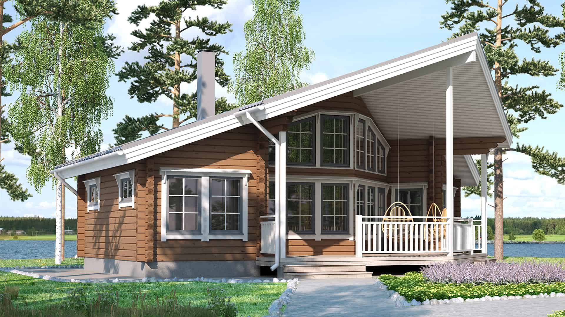 Дом из бруса 11×6 м Дом из бруса 11×6 м